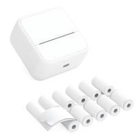 Mini kišeninis spausdintuvas, nešiojamas terminis momentinis nuotraukų spausdinimo etikečių kūrimo aparatas BT Wireless Connect W-11 balta