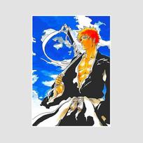 Japonų Anime Bleach Plakatas Dekoras Retro Baltas Popierius Plakatai ir Spaudiniai Sienos Menas Tapyba Miegamojo Baro Kavinės Dekoras Sieninė Tapyba Gerbėjų Kolekcija Dovanos 42x30cm