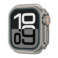 Metalinis rėmelis-buferis Apple Watch 46mm 45mm 44mm Apsauginis rėmelio dangtelis iWatch Series 10 9 8 7 6 5 SE Paverskite į Ultra 2 49mm For 44mm pilka spalva