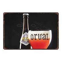 [YZFQ] ORVAL Chimay Belgijos Alaus Metalinės Skardinės Plakatas Retro Tapyba Sienai Virtuvė Restoranas Namai Meno Dekoras Vintažinis Plakatas DU-6161A 20x30cm