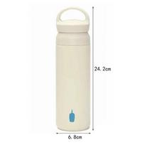 500 ml mėlynas butelis termosas laisvadienio gertuvė nerūdijančio plieno vandens butelis nepralaidus kavos puodelis INS kelioninis termosas vakuuminis puodelis 17 oz 500ml beige