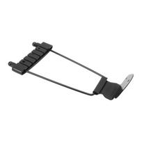 Gitara Trapezas Tiltas 6 Stygų Džiazo Gitara Galinis Tiltelis Pakeitimas Metalinis Su Varžtais Juodas juoda