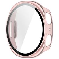 Stiklas+dėklas Samsung Galaxy watch 8 40mm 44mm įbrėžimams atspari viso ekrano apsauga Samsung Galaxy watch8 dangteliui Galaxy watch8 40mm gray