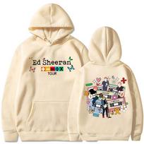 Ed Sheeran Hoody Ed Sheeran Mathematics Tour Hoody Gerbėjo Dovana Harajuku Megztinis Viršutiniai Drabužiai Džemperis M beige