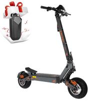 Kukirin G4 2000W Didelio našumo elektrinis paspirtukas 60V 20Ah baterija, 11  ratai, 65km didžiausias nuotolis, 3 greičiai, LED ekranas, IP54, diskiniai stabdžiai G4+Bag (Split Up, 2 parcels) juoda