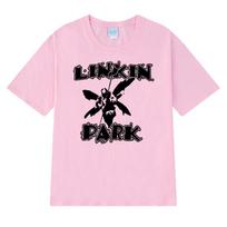 Rock Band Linkin Park Hybrid Theory Grafiniai Marškinėliai Vyrams Moterims harajuku Hip Hop gatvės stilius Unisex Medvilniniai trumpomis rankovėmis Marškinėliai S black