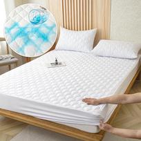 Vandeniui atspari medvilninė patalynė nuo erkių apsauganti čiužinio apsauga, minkšta orui pralaidi čiužinio užvalkalas su karaliene 140/160*200 cm 90x200x30 CM balta