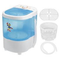 300W Mini Nešiojama Drabužių Skalbimo Mašina Talpa Maža Skalbimo Mašina Mažas Triukšmas Automatinė Vieno Būgno Skalbimo Mašina Namams/Bendrabučiui 4.5Kg mėlyna
