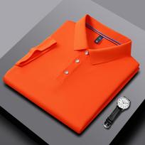 Vyriški ir moteriški polo marškinėliai Vasariniai Nauji Apykaklės T-shirt'ai Verslo Prekių ženklai Aukštos kokybės Drėgmę sugeriantys Madingi Prekių ženklai Trumpos rankovės 4XL oranžinė