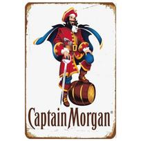 Vintažinis Captain Morgan metalinis skardinis ženklas Retro sienų dekoras barui, vyriškam kampeliui, garažui Geležinis plakato lentelė xcm 20x30cm brown