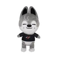 Skzoo pliušiniai žaislai 20 cm Stray Kids pliušinis vilkas Chan animacinis iškamša pliušinis žaislas lėlė mielas kompanionas vaikams suaugusiems gerbėjams dovana 20cm