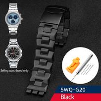 Metalinė nerūdijančio plieno laikrodžio apyrankė 17mm 19mm 21mm Swatch YGS749G YCS Yas YGS IRONYKeraminiams vyriškiems moteriškiems laikrodžiams Grandinėlės dirželis Apyrankė 19mm gray
