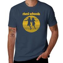Rival Schools Logotipas Geltonas 17 Marškinėliai anime marškinėliai vyrams pagrindiniai marškinėliai medvilniniai marškinėliai pakuotė Marškinėliai L brown