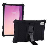 Dėklas, skirtas Lenovo Tab M9 TB-310FU TB-310XU, su stoveliu, minkštas silikonas, saugus vaikams, pilnos apsaugos planšetės dėklas Funda M9 TB-310FU TB-310XU juoda