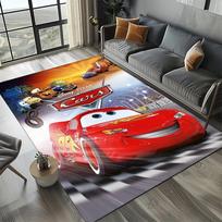 Automobiliai Disney Žaibas Makvynas Animacinis Kilimas Miegamasis Svetainė Namų Sofa Durų Kilimas Namų Dekoras Vaikas Didelis Grindų Kilimėlis Dovana 40x60cm
