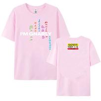K Pop Viršūnės Katseye Merch Liečiamas Iliustracija Rokas ir Rolis Hip-hopas Rapas Viršus Aukštos Gatvės Sportinis Kasdienis Marškinėliai Vyriški Moteriški Porai S white