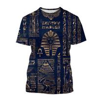Senovės Egipto Menas Marškinėliai Dievo Egipto Akis 3D Spausdinimas Vyrams Moterims Nauji Trumpomis Rankovėmis Marškinėliai Harajuku Y2k Viršutiniai Drabužiai T-shirt'ai Vaikų Drabužiai 2XL blue