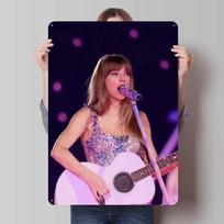 T-Taylor Swift Metaliniai ženklai Roko muzikos plakatai Sienų tapybos menas Retro skardos ženklas Sienų meno dekoravimui Vintažiniai namų dekoro elementai 7.9x11.8In(20x30cm) blue