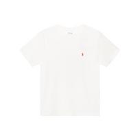 Polo Ralph Lauren marškinėliai Ss25 su banglentės raštu, megzti medvilniniai vaikiški marškinėliai, balti 323965839-001 S white
