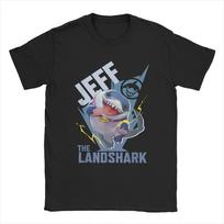 Awesome Marvel-Rivals Jeff the Land Shark T-Shirts Men Cotton T Shirt Gamerverse PVP Super Hero Short Sleeve Tees Plus Size Tops M gray