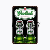 [ WellCraft ] Grolsch Metalinis skardinis ženklas Vintažinė sieninė plokštelė Dekoracija WX-51-1 kambario dekoras  vintažinis dekoras  namų dekoras  sienų dekoras 20x30cm（7.8x11.8inch） gray