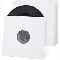 Naujas Juodas Baltas Vinilinių Plokštelių Apvalkalas 7/10/12 colių Popierinis & Polietilenu Pamuštas Plokštelių Apsauga LP Plokštelės Dangtelis 7inch black