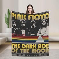 Floyded Rock Me Pinks Antklodė Kokybiška Šilta Minkšta Mesti Antklodę Žiemai Kelionėms Biurui Namų Dekoras Patogus Patalynės Užtiesalas 30x40in black