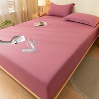 100% Vandeniui atsparus čiužinio užvalkalas su gumine juosta, neslystantis čiužinio apsaugas vienviečiui, dviviečiui, karališkam ir superkarališkam lovoms 2XPillowcase (48x74cm） pink