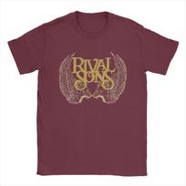 Visų sezonų vyriški moteriški Rock Rival Sons metalo grupės marškinėliai apranga muzika grynos medvilnės viršutiniai drabužiai marškinėliai naujoviški marškinėliai M bordinė