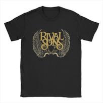 Visų sezonų vyriški moteriški Rock Rival Sons metalo grupės marškinėliai apranga muzika grynos medvilnės viršutiniai drabužiai marškinėliai naujoviški marškinėliai M juoda