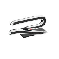 1 vnt. R Metalinis Automobilio Priekinės Grotelės Emblemos Lipdukai Galinės Bagažinės Šoninės Ženkliukų Lipdukai Golf 8 R LINE Beetle Passat Tiguan Jetta Small-4.5cm&Metal black