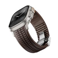 Silikoninis TPU dirželis Apple Watch juostai Ultra 3 49mm 46mm 45mm 44mm Titano spalvos apyrankė IWatch serijoms 11 10 9 8 SE 7 6 5 49mm(Ultra 3 2 1) gray