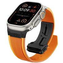Vyriškas guminis dirželis Apple Watch Ultra 3 49mm Series 11 10 46mm Sportinis minkštas dirželis Iwatch 9 8 7 6 5 4 SE 3 44mm 45mm Apyrankė 49mm(Ultra 3 2 1) black