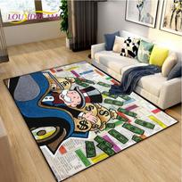 Juokingas Didelis Turtingas Vyras Monopoly Kilimas Svetainei Miegamajam Kilimas Vaikams Virtuvei Neslystantis Grindų Kilimėlis Gimtadienio dovana fotografijos rekvizitai Kilimas 60x90cm