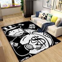 Juokingas Didelis Turtingas Vyras Monopoly Kilimas Svetainei Miegamajam Kilimas Vaikams Virtuvei Neslystantis Grindų Kilimėlis Gimtadienio dovana fotografijos rekvizitai Kilimas 60x90cm