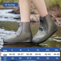 Atsparūs vandeniui, neslystantys silikoniniai batų užvalkalai - Patvarūs, daugkartinio naudojimo, aukšti, apsaugantys moteris, vyrus ir vaikus. XXL [Sneakers +1 Size] gray