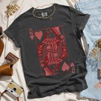 100% medvilnės marškinėliai Širdžių karalienė Alisa stebuklų šalyje Feministiški marškinėliai Retro Boho Vintage grafiniai marškinėliai Laisvi unisex Y2K marškinėliai Streetwear XL brown