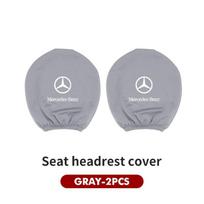 Automobilio sėdynės galvos atramos užvalkalas Nešvarumams atsparus Elastingas Interio Sėdynės užvalkalas Mercedes Benz C180 C300 W124 W176 W177 GLC CLE CLA AMG gray