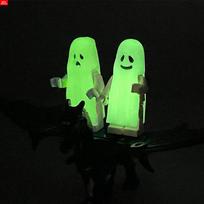 MOC Bricks MOC0033 Cry Smile Ghost Carriage Cart Darkness Luminous Scene Horse Battle DO-IT-YOURSELF Educational Constructing Blocks Boys green