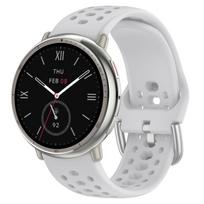 Originalus dirželis Amazfit Active 2 laikrodžiui Dirželio priedai sportinis pralaidus orui Silikoninis 20mm Apyrankė Correa Amazfit GTS 3 2 4 mini 20mm watch strap šviesiai pilka spalva