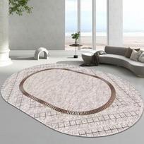 Ovalus Madingas Kilimas 200x300 Dideli Plaunami Kilimai Svetainei Miegamajam Neslystantys Grindų Kilimėliai Balkonui Svetainės Dekoras 60x160cm 23.6x63in gray