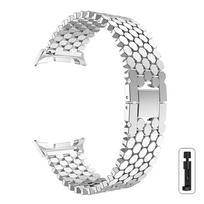 Nerūdijančio plieno dirželis Samsung Galaxy Watch 8/8 classic 46mm 40 40 44mm Metalinis laikrodžio apyrankės dirželis Correa For Samsung Ultra band Watch 8 Classic 46mm sidabras