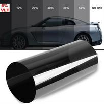 Automobilio langų tamsinimo plėvelė 5% 25% 50% VLT transmisijos plėvelė izoliacinė šviesa Auto Home Anti-UV Apsauga nuo saulės Lipdukai Lipdukai 100*50cm 50 Percent Clear