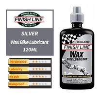 FinishLine Bike Chain Lubricant Ceramic Wax Lubricant Wet Lubricant Chain Fork Flywheel Gear 60/120ml 1Pce MTB Road Chain Lube Silver 120ml black