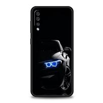 Telefono dėklas Samsung Galaxy A56 A54 A42 A36 A34 A26 A16 A12 A20 A22 A40 A50 A52 A06 5G Minkštas TPU korpusas Šaunus sportinis juodas automobilis Samsung A10
