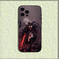 W-Warhammers 40k žaidimo telefono dėklas, skirtas iPhone 16,15,14,13,12,11,Pro,X,XS,Max,XR,Plus,Mini, minkštas juodas dangtelis iPhone16pro gray