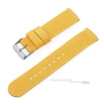 Nailono laikrodžio dirželis 18mm 20mm 22mm 24mm kariniam austam dirželiui, greito atsegimo apyrankė Seiko moteriškiems, vyriškiems sportiniams laikrodžiams 18mm geltona