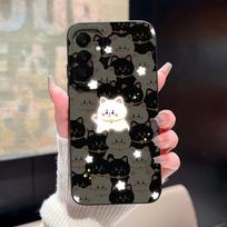 Dėklas Samsung Galaxy A17 M17 4G 5G, mielas animacinis katinas, minkštas silikoninis apsauginis dangtelis SamsungA17 M17 Fundas GalaxyM17 Coque Samsung Galaxy M17