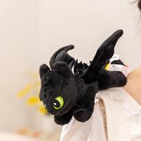 Naujausi Be dantų pliušiniai žaislai Drakono kimštas lėlė Kaip prisijaukinti drakoną Anime atributika Raktų pakabukas Kawaii Kalėdinė dovana vaikams black