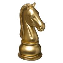 Decorative Figurine Chess Knight Gold 25.5 Cm